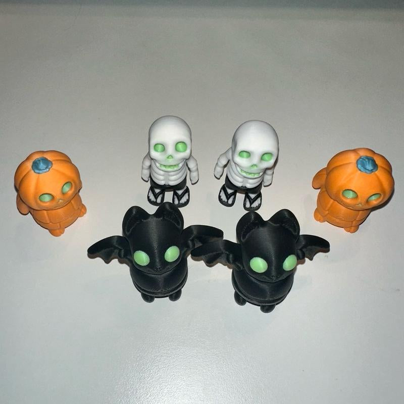 3D Printed Bundle, Halloween Decor, Halloween Bundle, 3D Pals, Spooky Pack, Ornaments, Decoration, Glowing Pals Gift