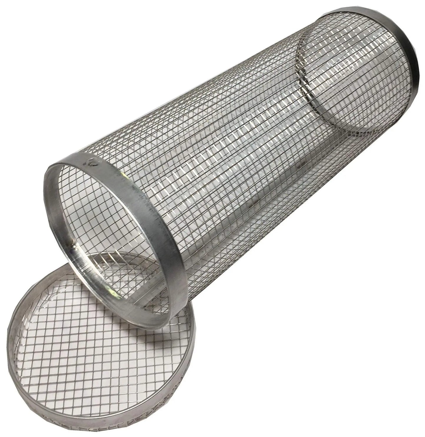 Rolling Grilling Basket Metal BBQ Barbecue Basket Net Portable Outdoor Camping Barbecue Rack Kitchen Gadgets YIWUGO Store