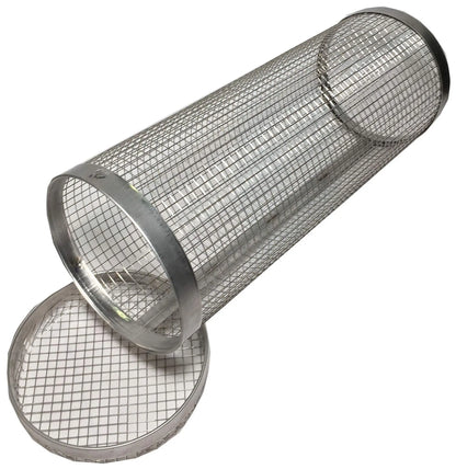 Rolling Grilling Basket Metal BBQ Barbecue Basket Net Portable Outdoor Camping Barbecue Rack Kitchen Gadgets YIWUGO Store