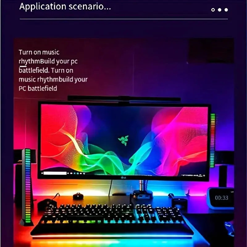 Colorful Sound-Activated LED Light Bars New Fashion Home Store