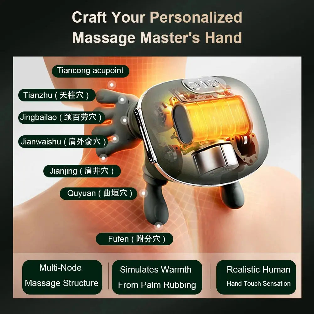 3D Shiatsu Deep-Kneading Neck Massager – Relieve Tension & Stress in Minutes! Stay Happy Healthy Store