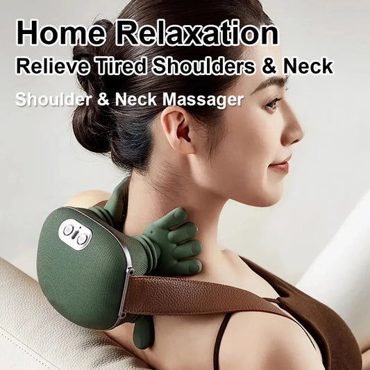 3D Shiatsu Deep-Kneading Neck Massager – Relieve Tension & Stress in Minutes! Stay Happy Healthy Store