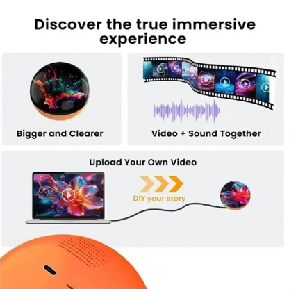 VisionSphere 3D – Mesmerizing Crystal Ball Video Display Shop 00001111 Store