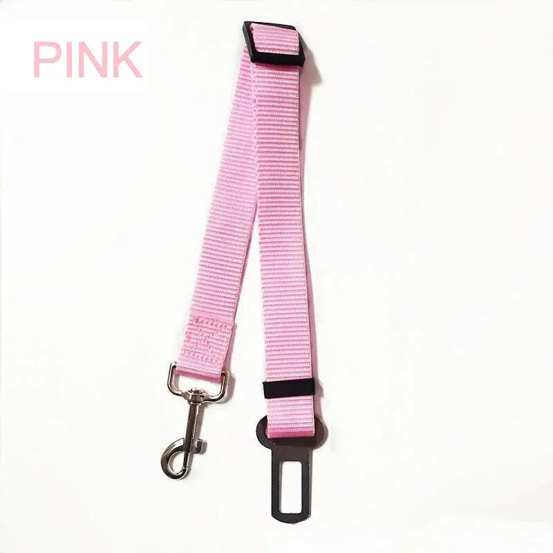 Adjustable Pet Car Seat Belt – Secure Harness Clip for Dogs & Cats During Travel Shop5881202 Store
