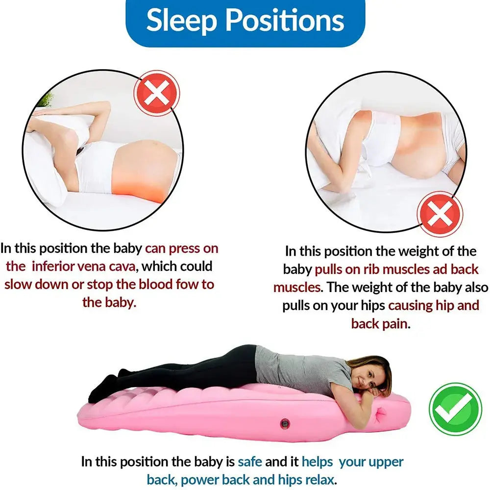 Bump-Support Inflatable Prenatal Yoga Mat Mom&amp;Baby Store Store