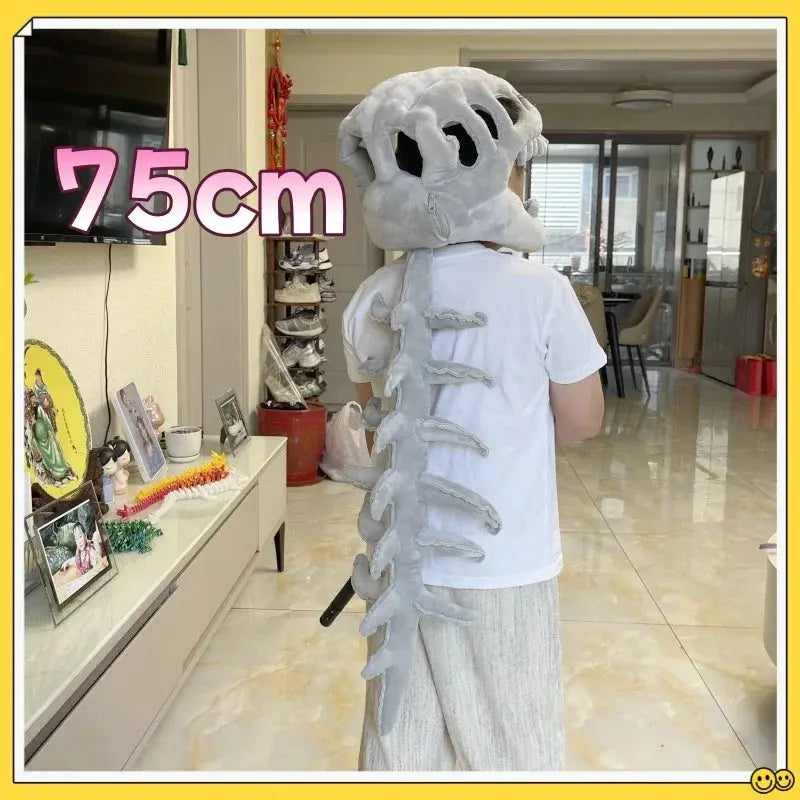 DinoRoar™ Plush Headgear: Cozy Skeleton Fun 🦖 Eva Moon Store