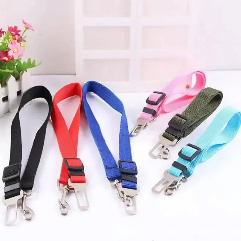 Adjustable Pet Car Seat Belt – Secure Harness Clip for Dogs & Cats During Travel Shop5881202 Store