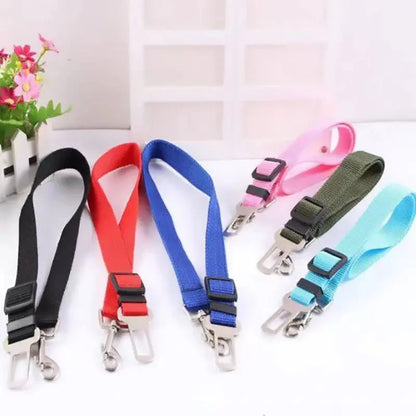 Adjustable Pet Car Seat Belt – Secure Harness Clip for Dogs & Cats During Travel Shop5881202 Store