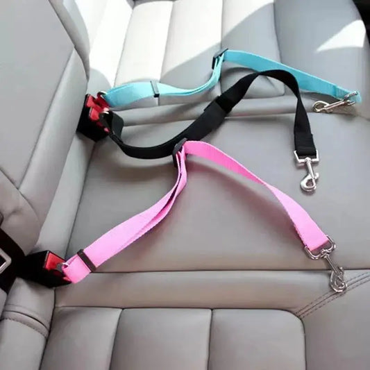 Adjustable Pet Car Seat Belt – Secure Harness Clip for Dogs & Cats During Travel Shop5881202 Store