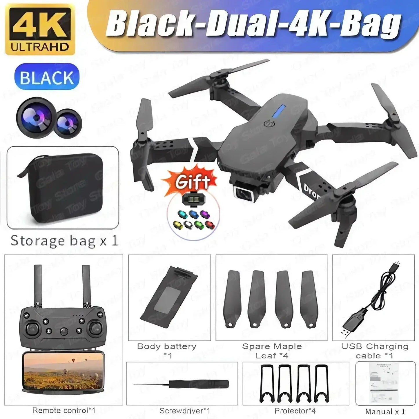 SkyVision 6X: Ultimate Aerial Imaging Drone Stone's Store
