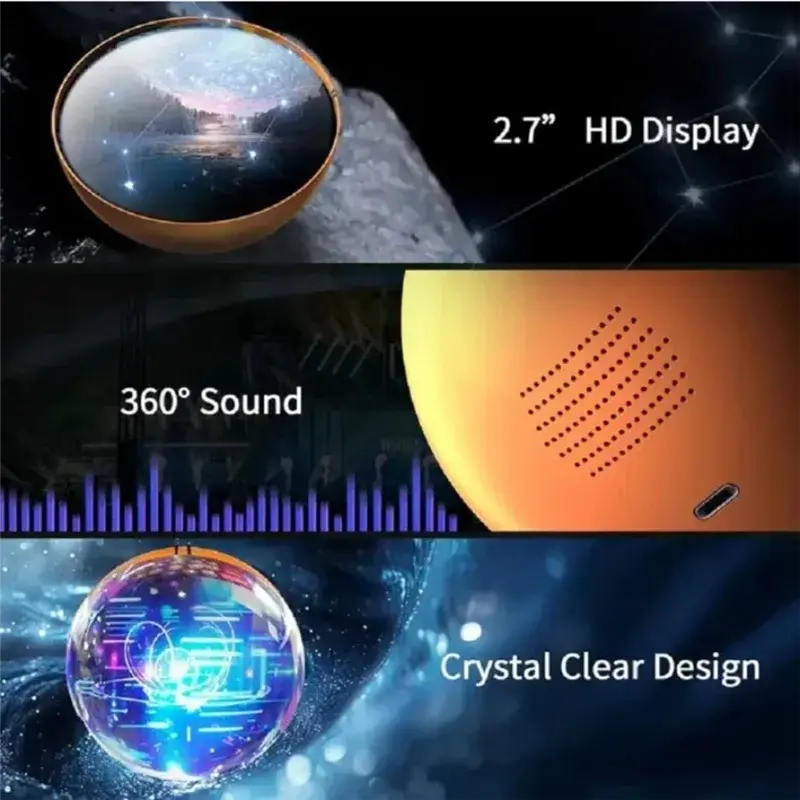 VisionSphere 3D – Mesmerizing Crystal Ball Video Display Shop 00001111 Store