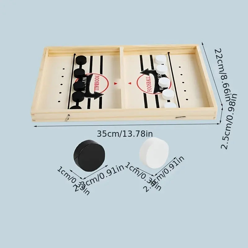 Fast Sling Puck Game - Enjoy Family Fun with This Wooden Hockey Game New Fashion Home Store