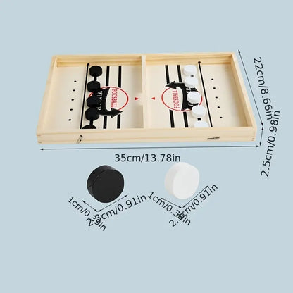 Fast Sling Puck Game - Enjoy Family Fun with This Wooden Hockey Game New Fashion Home Store