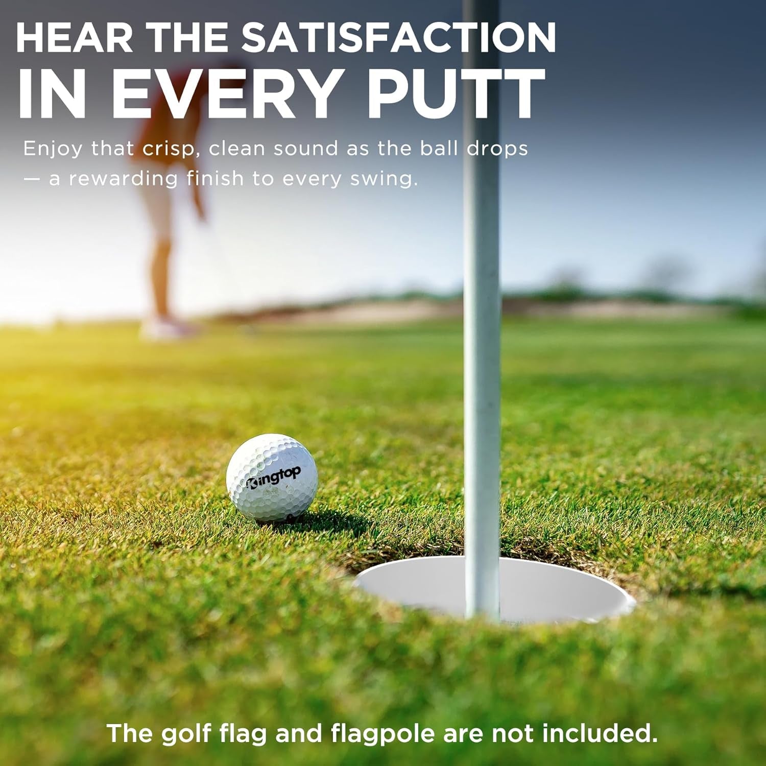 Golf Hole Cup – Fit PGA/USGA Regulations, Golf Accessories for Backyard Practice Putting Green, 4 Inches and 6 Inches Available