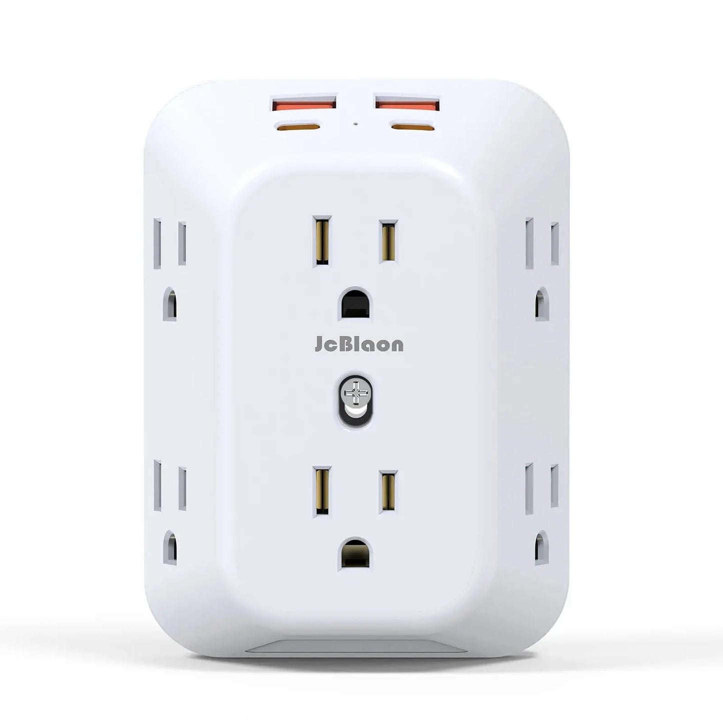 USB Wall Charger Surge Protector 6 Outlet Extender with 4 USB Charging Ports (2 USB C Outlet) , Wall Adapter Spaced for Home Berkshaw