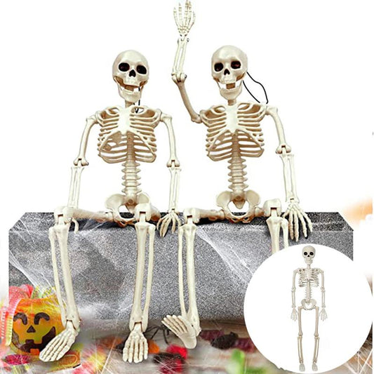 40Cm Halloween Human Shape Skeleton,Posable Skeleton,Human Shape Bones,Halloween Herror Decorations,Haunted House Horror Props
