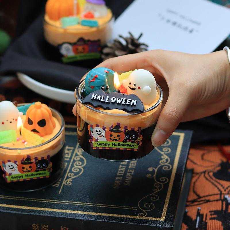 Halloween Candle Set, Spooky Ghost with Cute Pumpkins, Scented Candles, Halloween 3D Candles, Halloween Decoration , Gift, Fall Aromatherapy, Farmhouse Candles