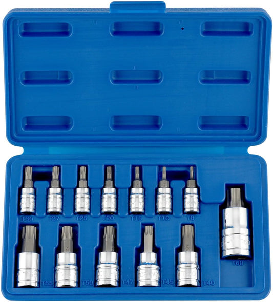 Professional-Grade 13-Piece Torx Bit T-Socket Set