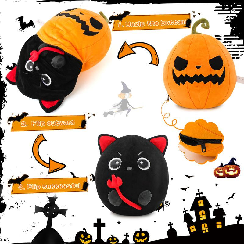 Halloween Pumpkin and Bat Stuffed Toys, Halloween Gift Decorations, My First Halloween Pumpkin Toys
