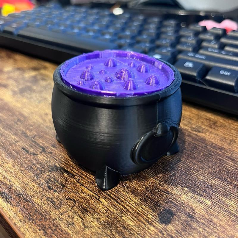 Collectible Mini Spooky Cauldron for Halloween Decor