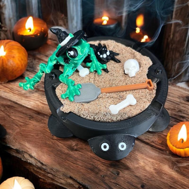 Spooky Halloween Turtle Zen Garden Halloween Decor - Special Edition