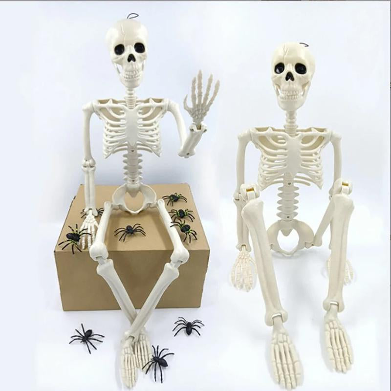 40Cm Halloween Human Shape Skeleton,Posable Skeleton,Human Shape Bones,Halloween Herror Decorations,Haunted House Horror Props