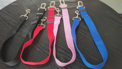 Adjustable Pet Car Seat Belt – Secure Harness Clip for Dogs & Cats During Travel